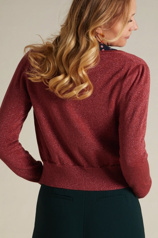 Cardi Roundneck Glitter