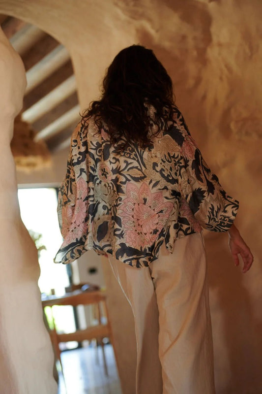 Kort kimono - One hundred stars