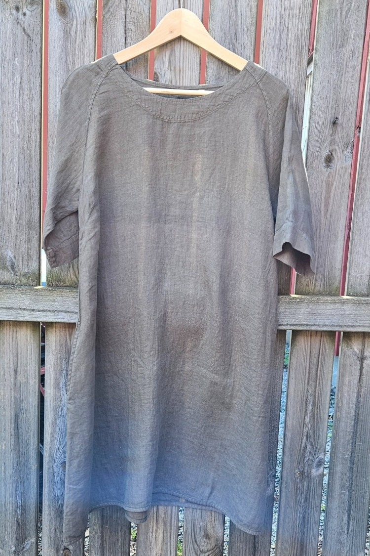 Linneklänning raglan