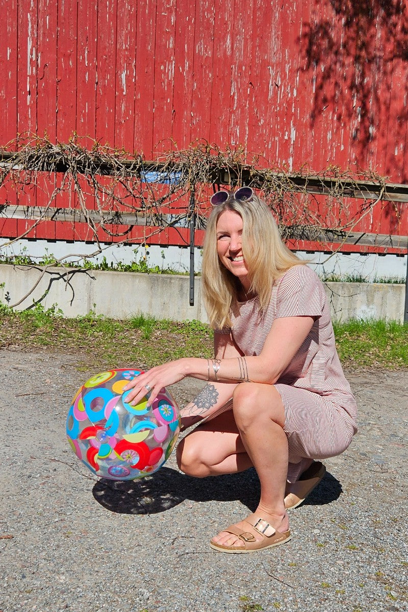 Bomullsklänning med holk - Karin Sömmare
