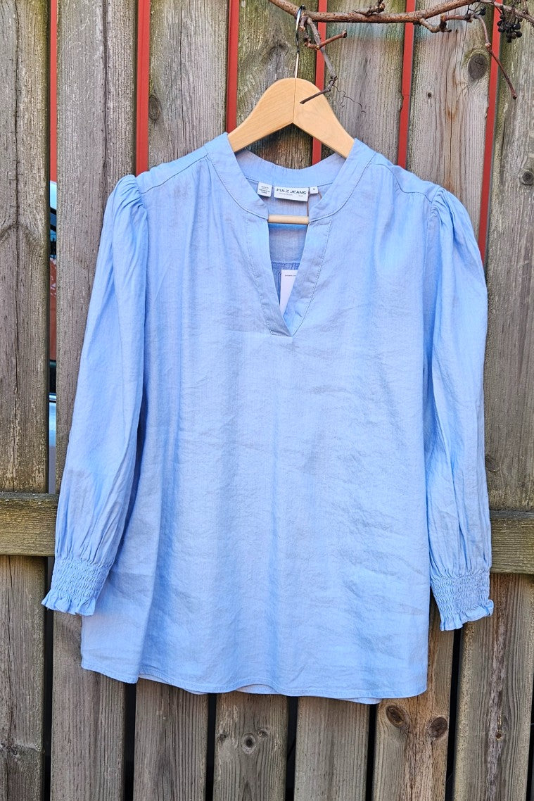 Blus med 3/4 ärm