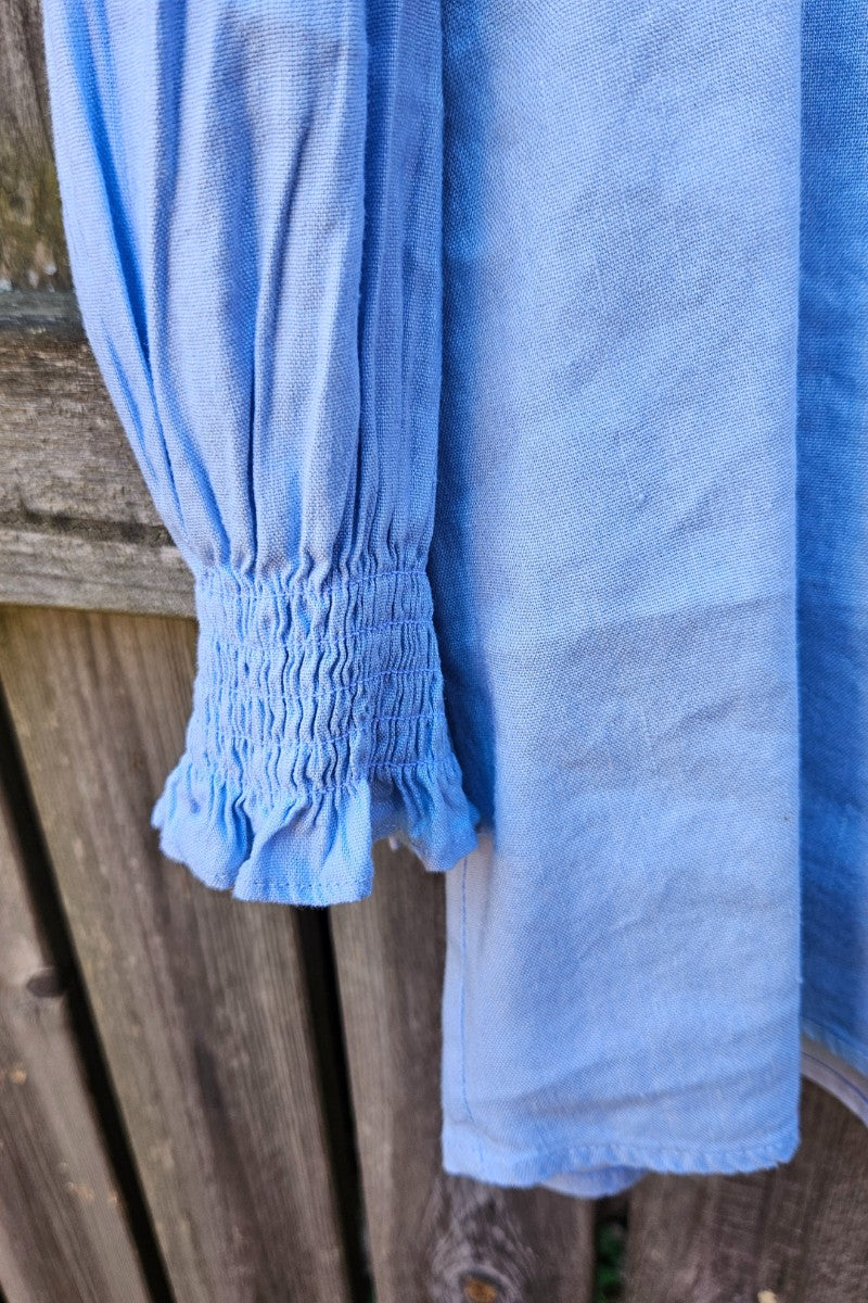 Blus med 3/4 ärm