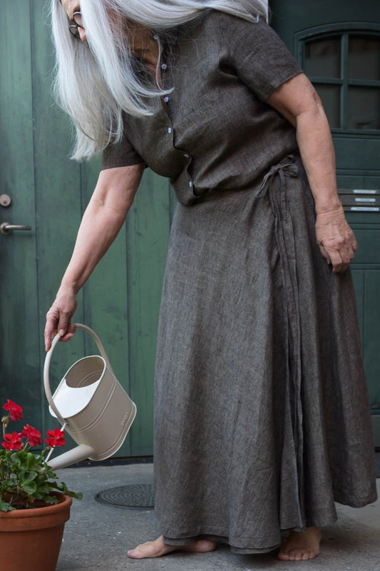 Omlottkjol i lin - Karin Sömmare