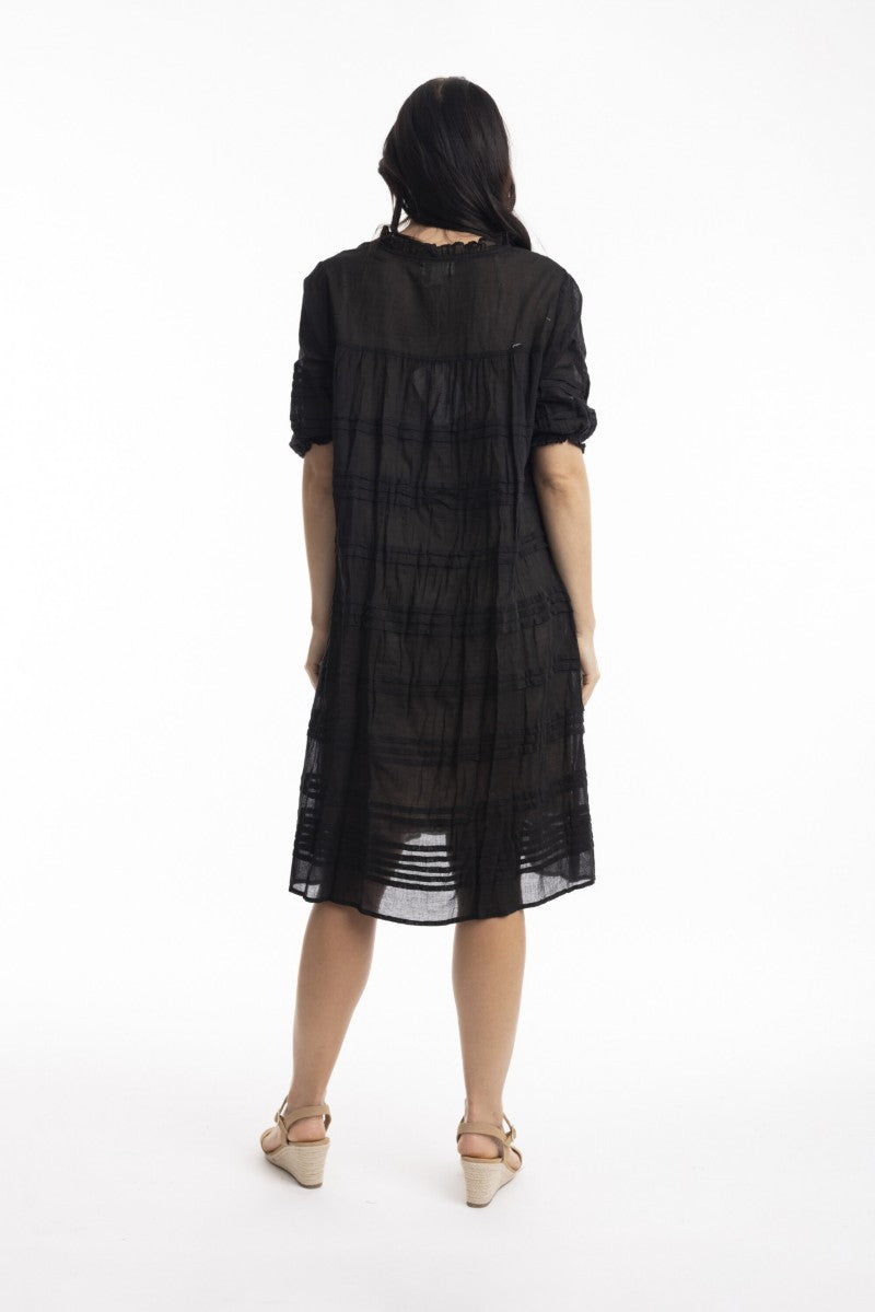 Klänning i bomullsvoile