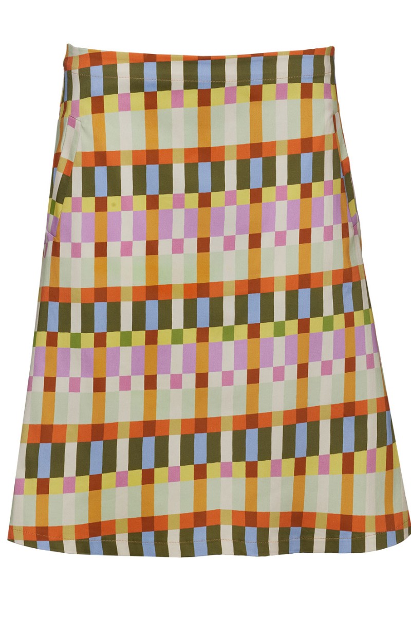 Bomullskjol Colourful Squares