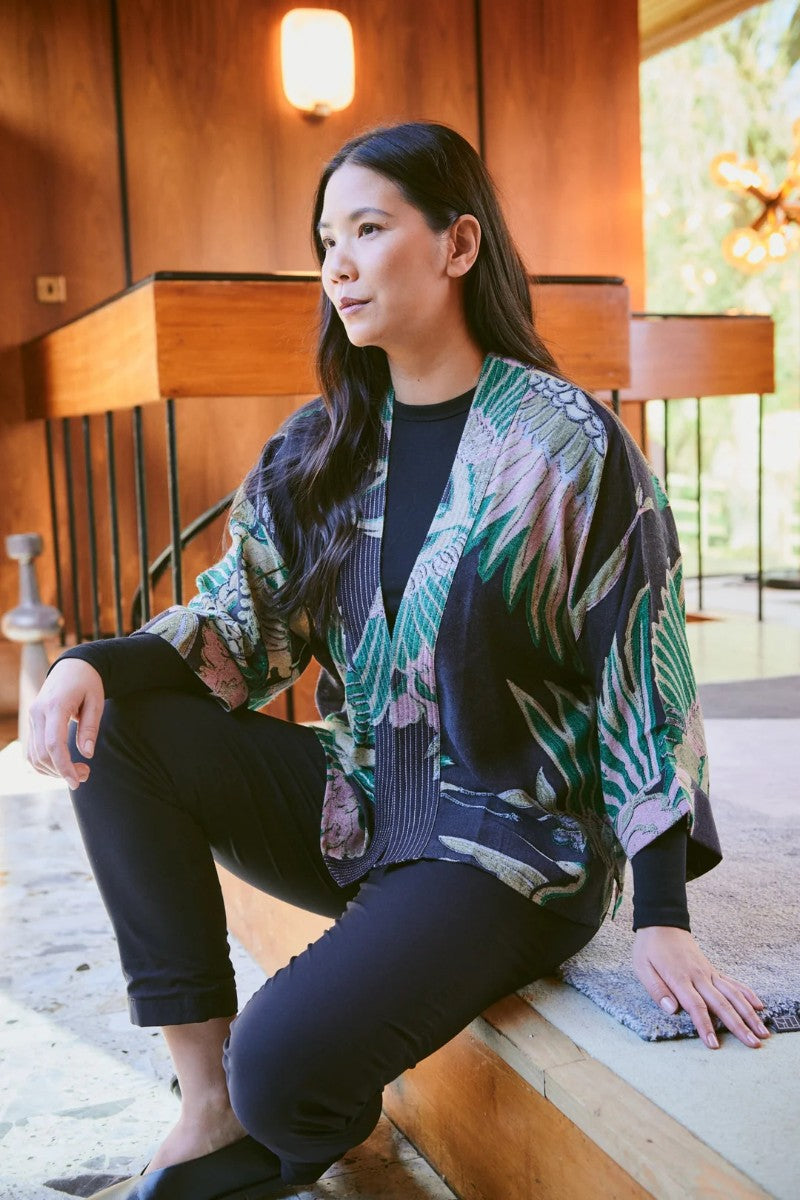 Kort kimono ull