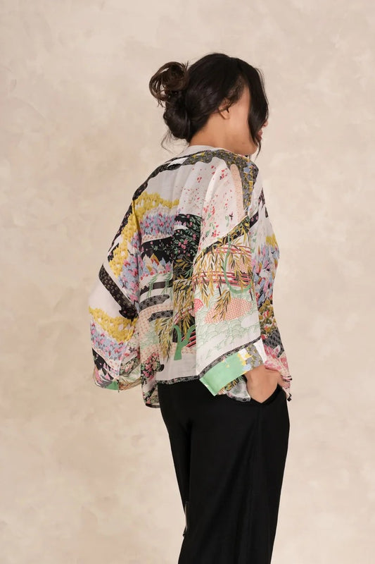 Kort kimono - One hundred stars