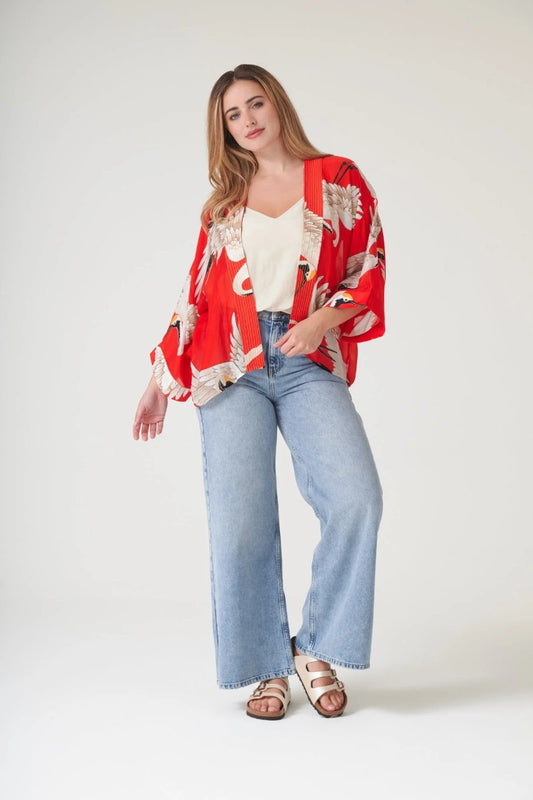 Kort kimono - One hundred stars