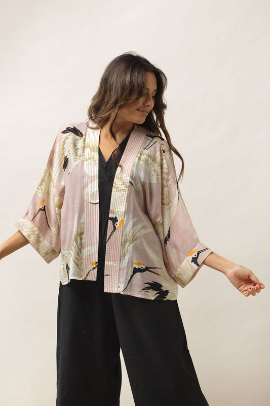 Kort kimono - One hundred stars