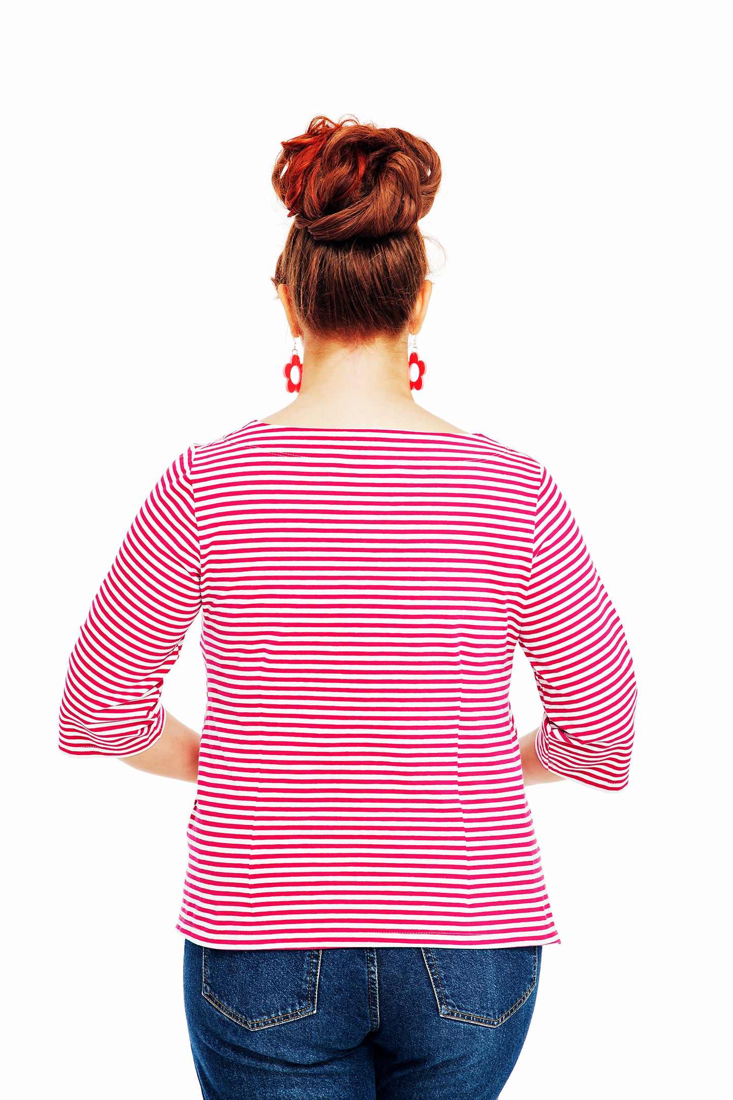 Top i bomullstrikå Vendela