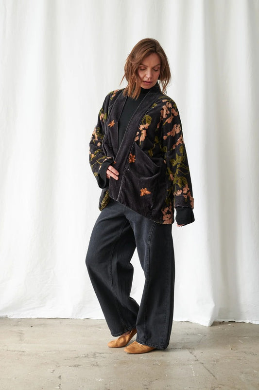 Sammetsjacka Wisteria Black - One hundred stars