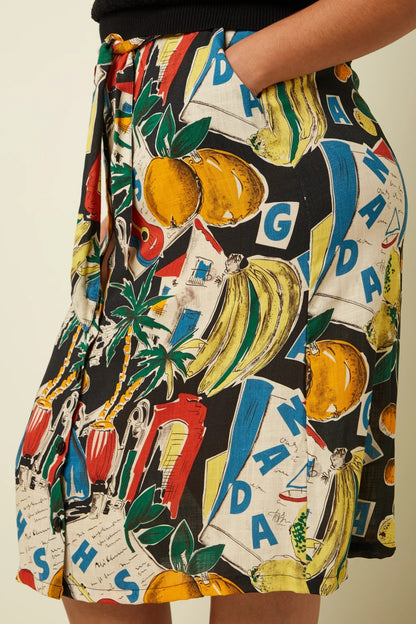 Lola Button Skirt Tropez - King Louie