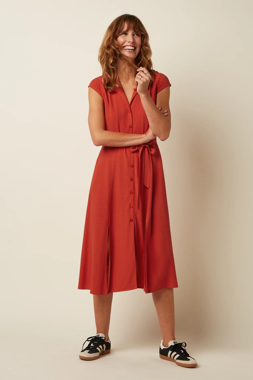 Violante Dress Deniz - King Louie - Röd - 40 - KLviolantedressdeniz - röd - 40