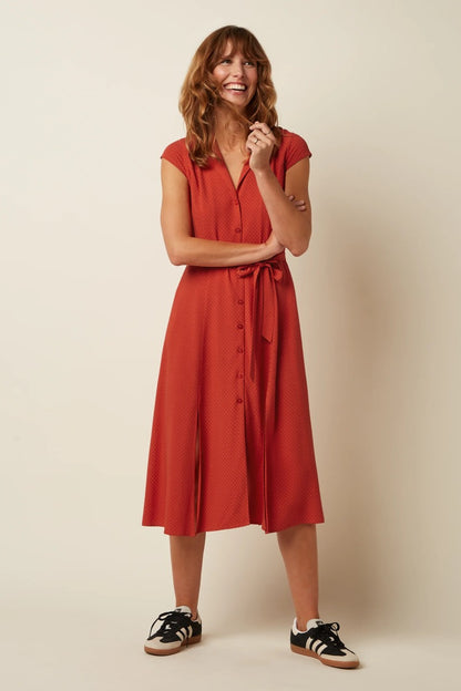 Violante Dress Deniz - King Louie - Röd - 40 - KLviolantedressdeniz - röd - 40