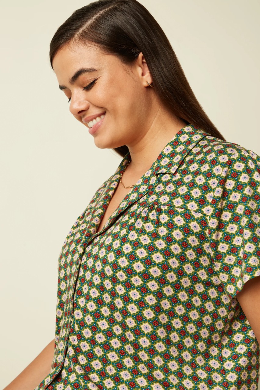 Tex Blouse Jade - King Louie