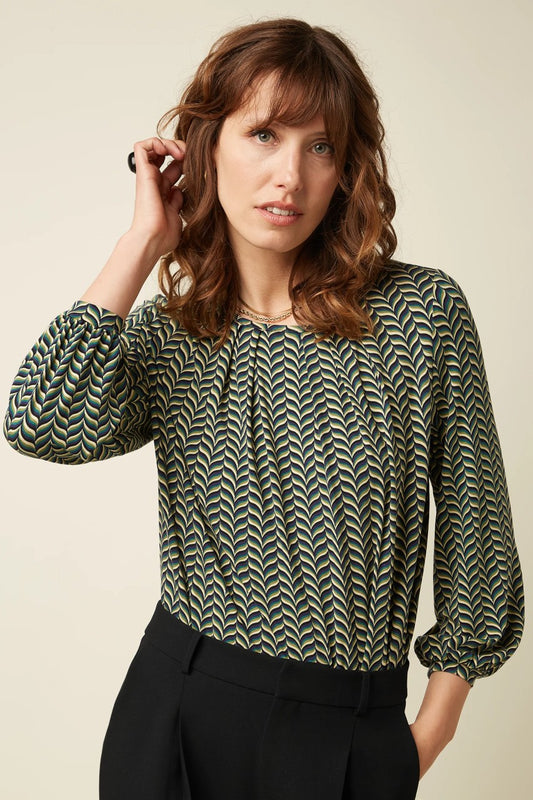 Top Laura pleat Marais - King Louie - Flerfärgad - XS - KLlaurapleatmarais - XS