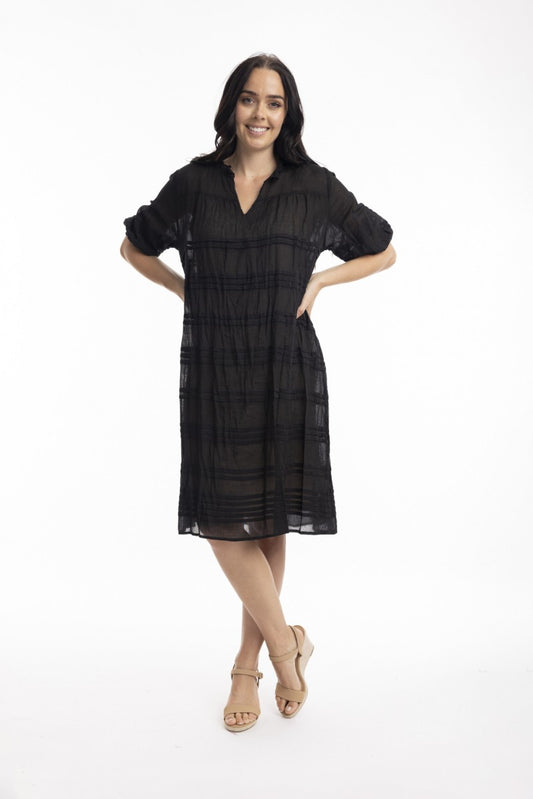 Klänning i bomullsvoile