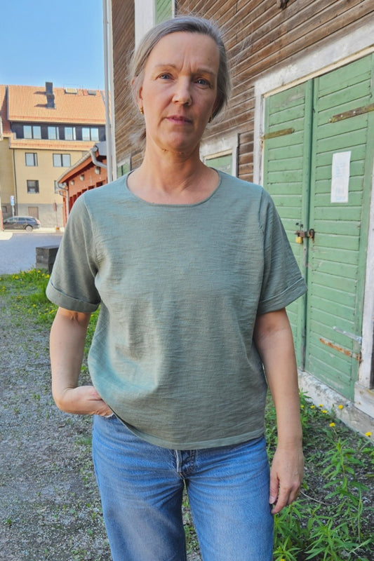 Bomullstop Kat - Mansted - Grön - XS - Mankat - khaki - XS