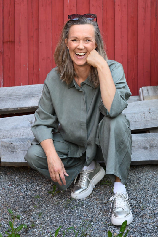 Skjorta Ally - Movesgood - Grön - XS - Movesally - khaki - XS