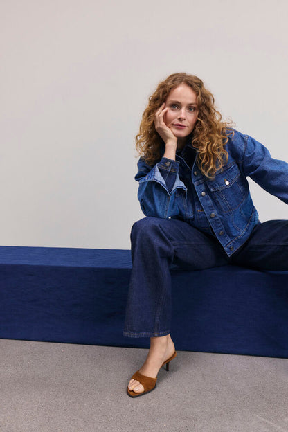 Jeans Vega Wide leg Dark Blue - Pulz