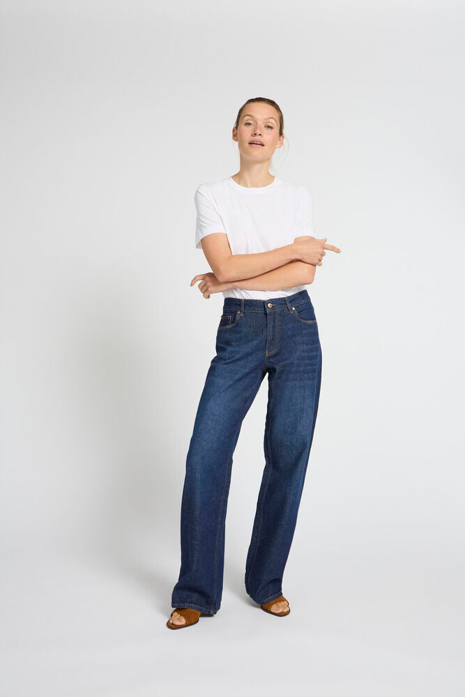 Jeans Vega Wide leg Dark Blue - Pulz