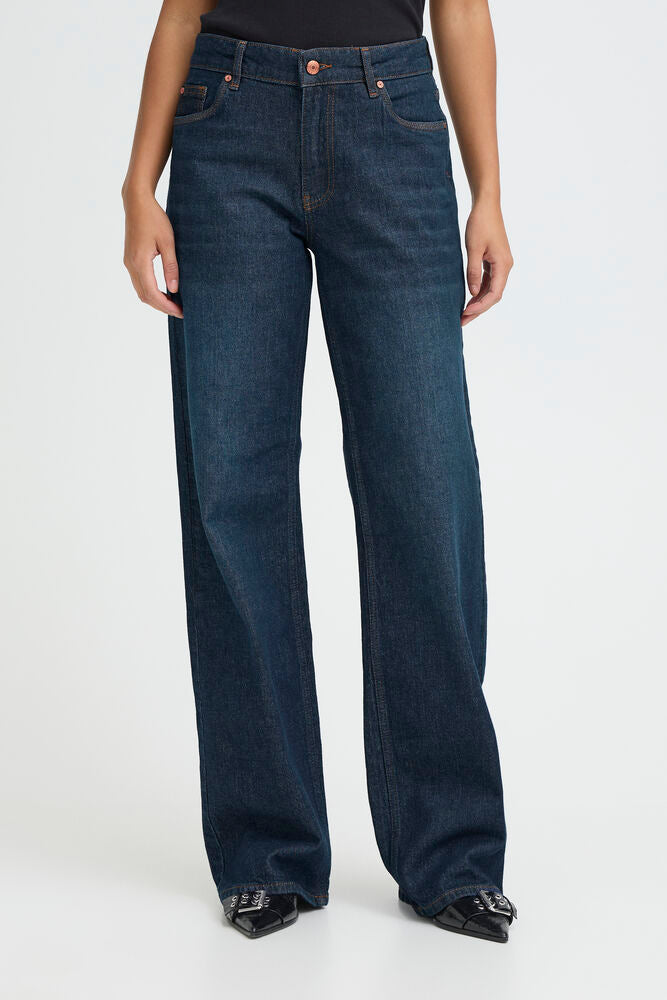 Jeans Vega Wide leg Dark Blue - Pulz