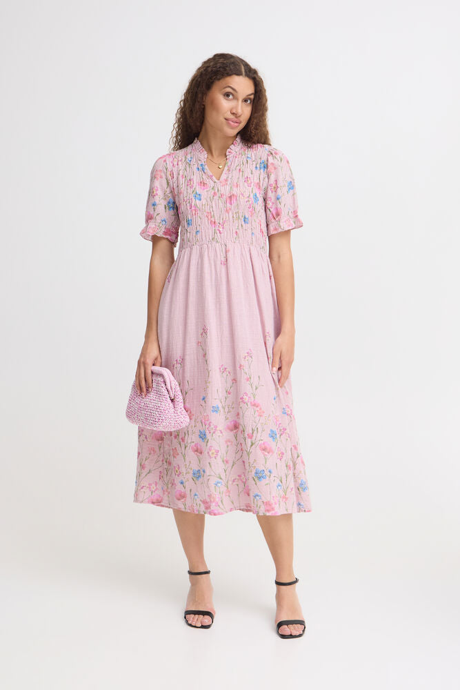 Bomullsklänning - Sorbet - Rosa - S/M - SBalexandrafressfloo - rosa - S/M