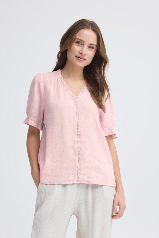 Blus Flounce - Sorbet - Rosa - S/M - SBblusflounce - rosa - S/M