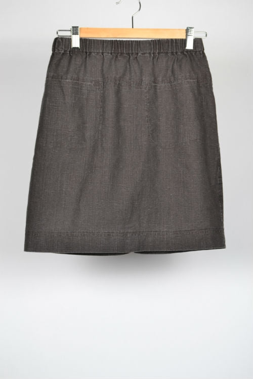 Linnekjol - Karin Sömmare - Brun - XS - 418B - Brun - XS