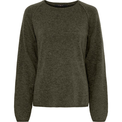 Cashmere pullover - BTF Copenhagen - Grön - XL - BTF50068 - Drkarmymelange - XL