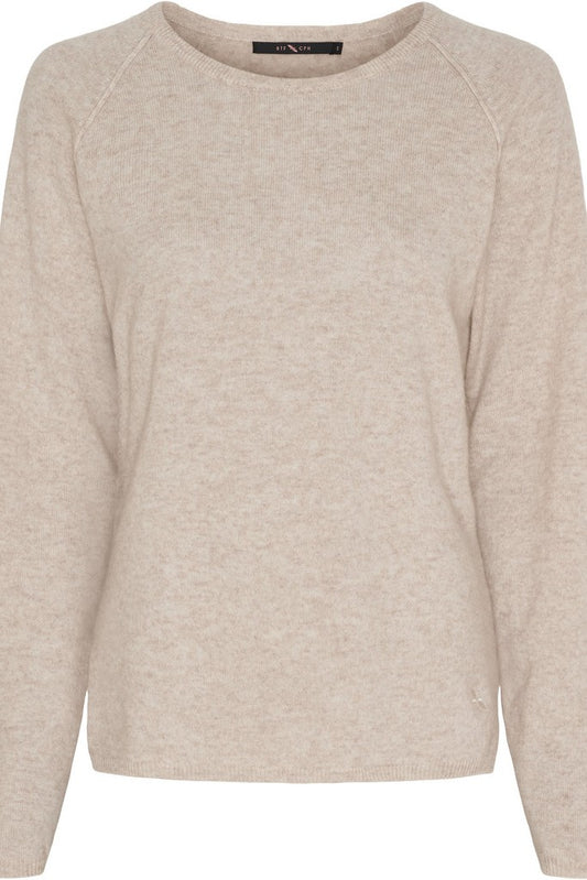 Cashmere pullover Sandmelange - BTF Copenhagen - Beige - XS - BTF50068 - Sanmelange - XS