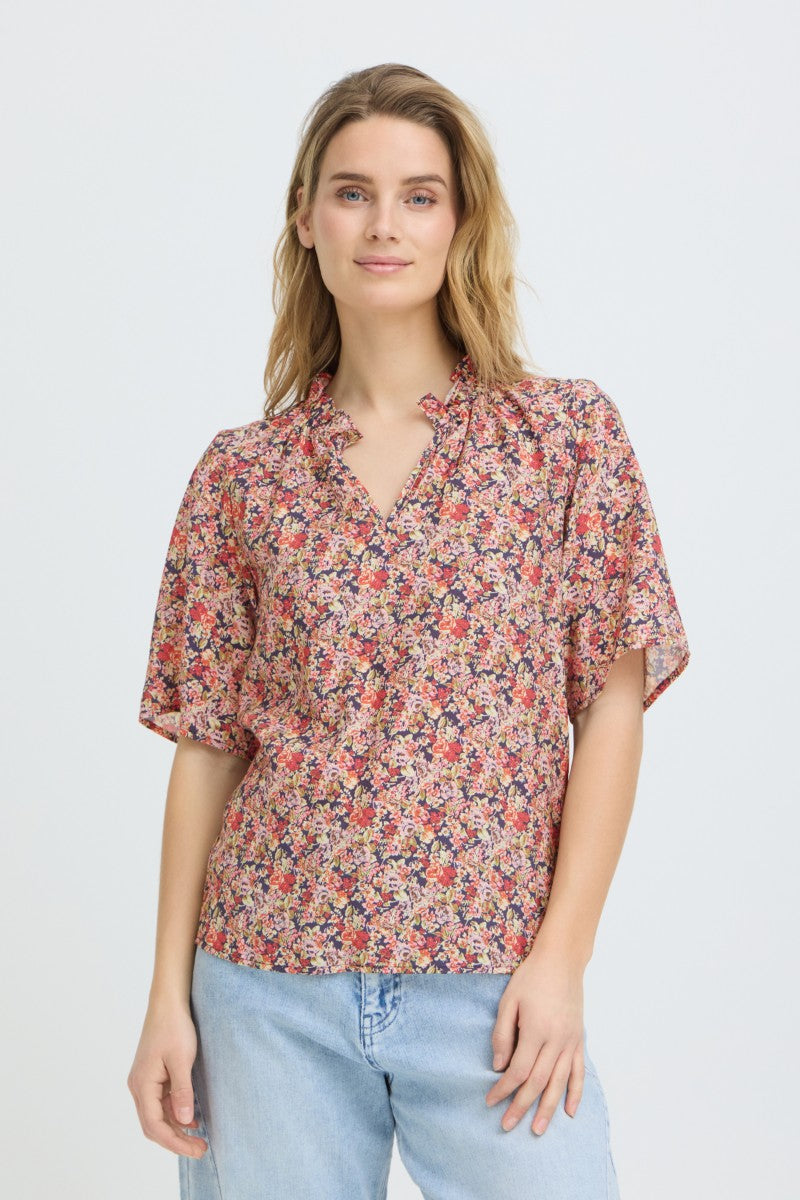 Blus Celly - Pulz - Flerfärgad - XS - Pulz50210541 - Småblom - XS