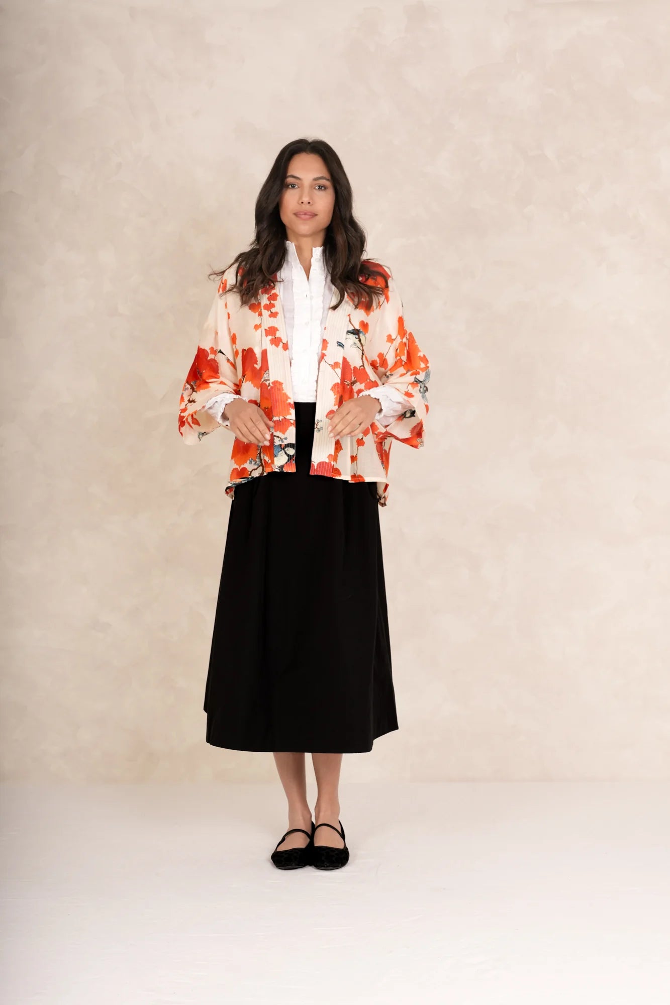 Kort kimono - One hundred stars - Mönstrad - One - onekimacerred - One