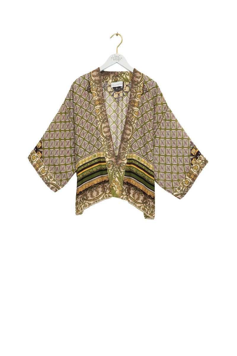 Kort kimono Amulet Green