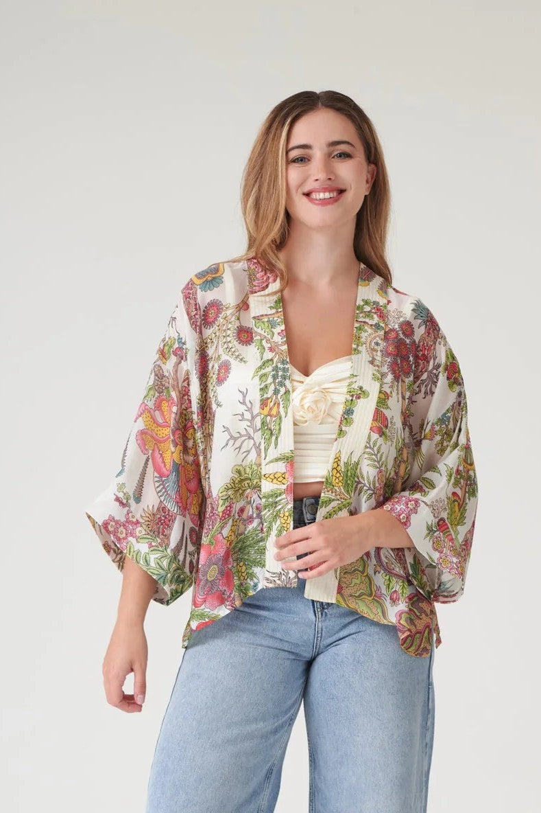 Kort kimono - One hundred stars