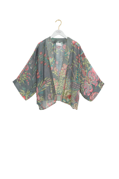 Kort kimono Boho Garden Grey