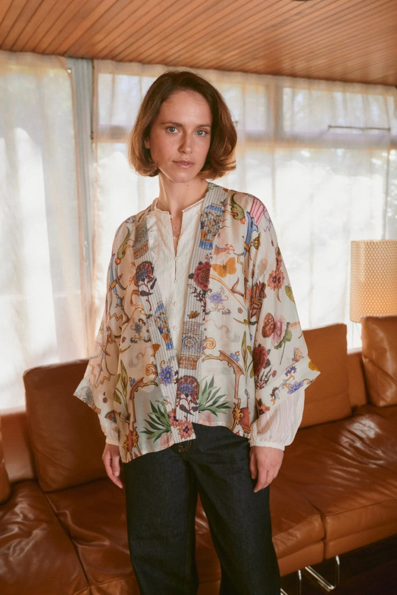 Kort kimono - One hundred stars