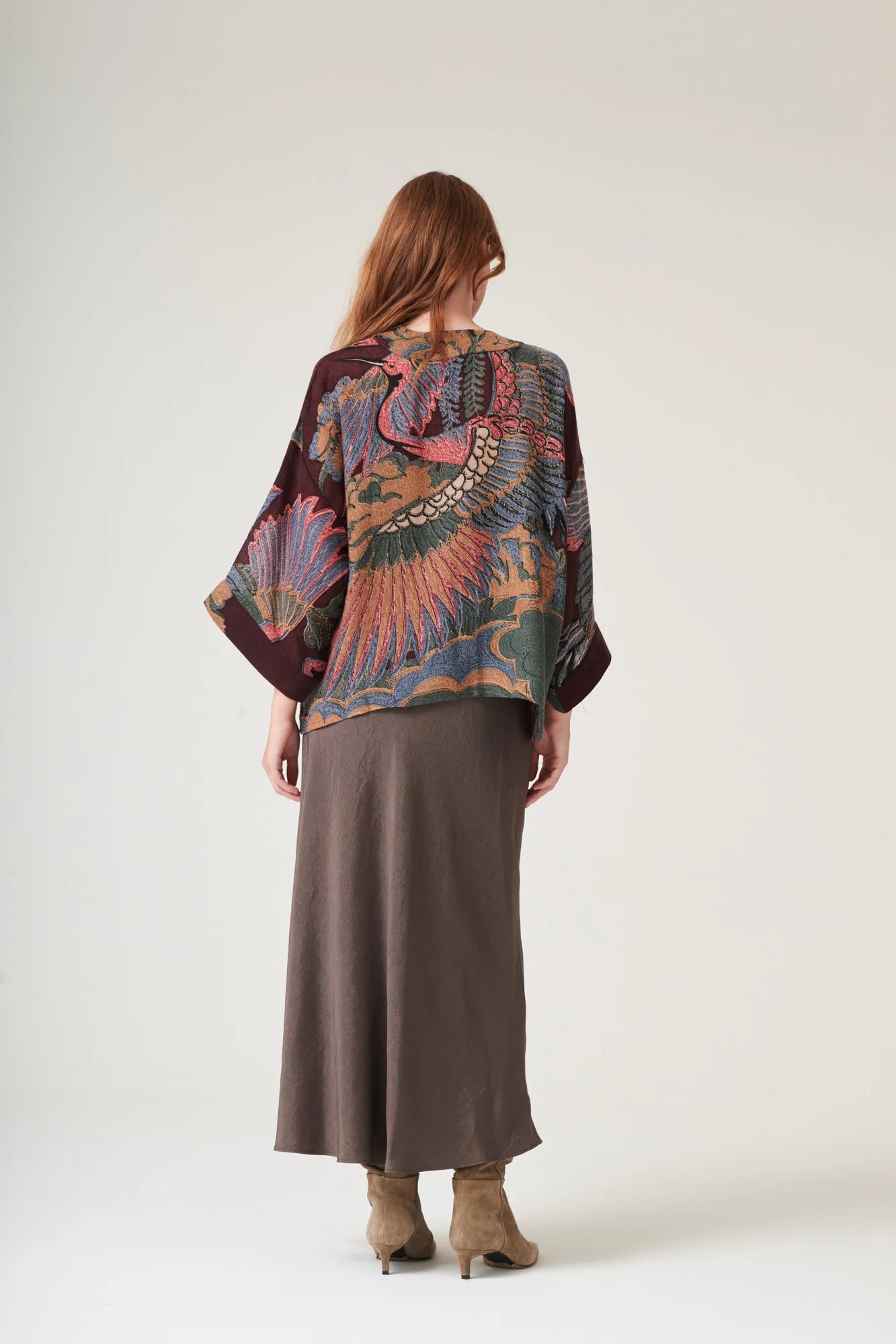 Kort kimono ull