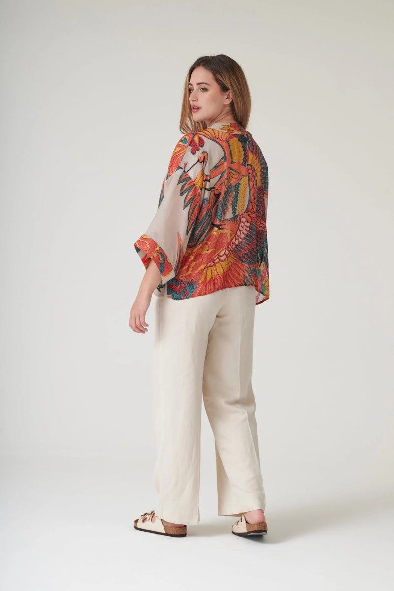 Kort kimono - One hundred stars