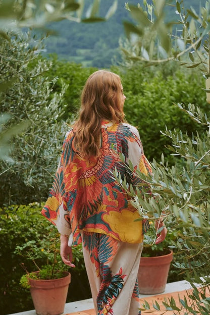 Kort kimono - One hundred stars
