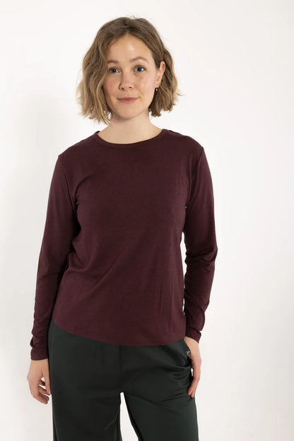 Merry Wool Tee - Danefae - Röd - XS - Danemerrywooltee - drkwine - XS