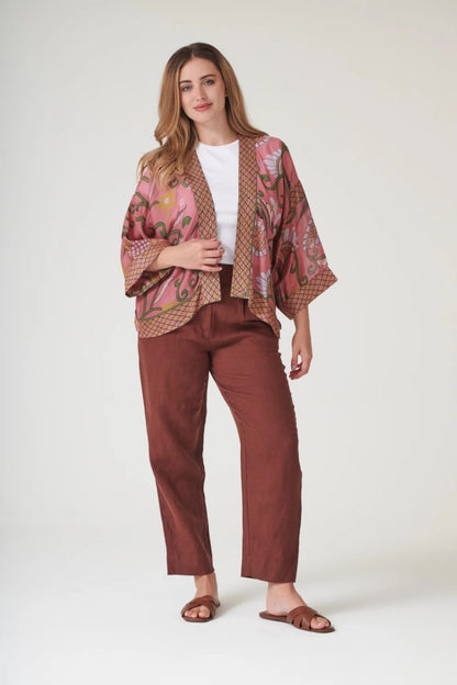 Kort kimono Giant Kantha Dusk