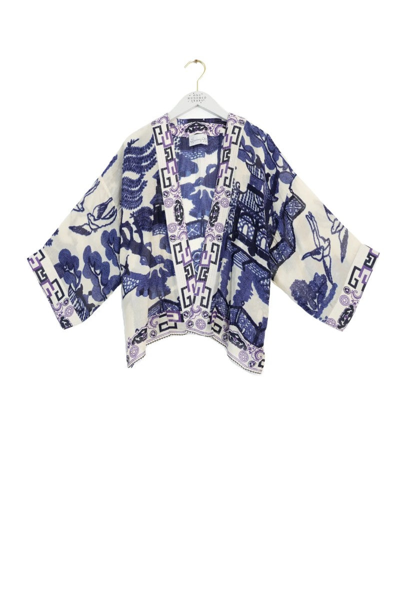 Kort kimono Giant Willow Blue