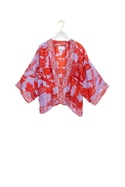 Kort kimono Giant Willow Vio - One hundred stars