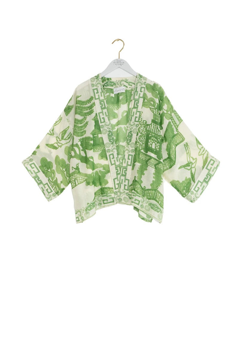Kort kimono Giant Willow Green