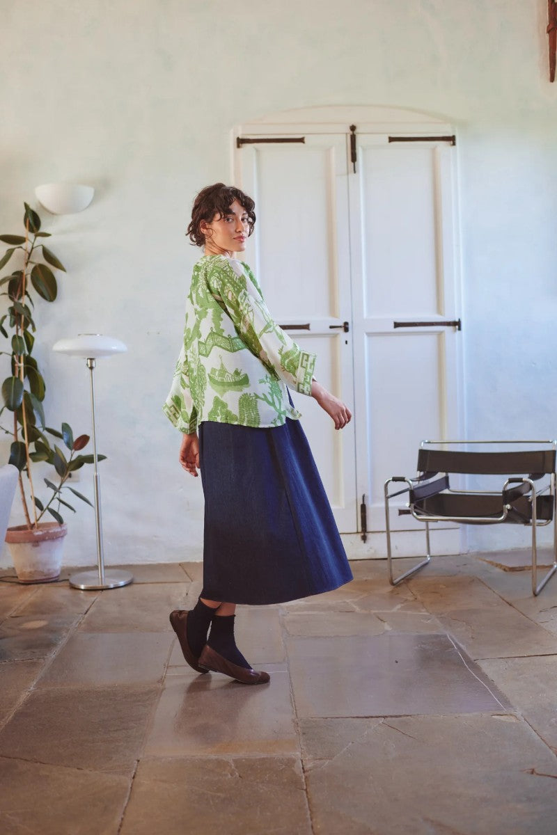Kort kimono Giant Willow Green