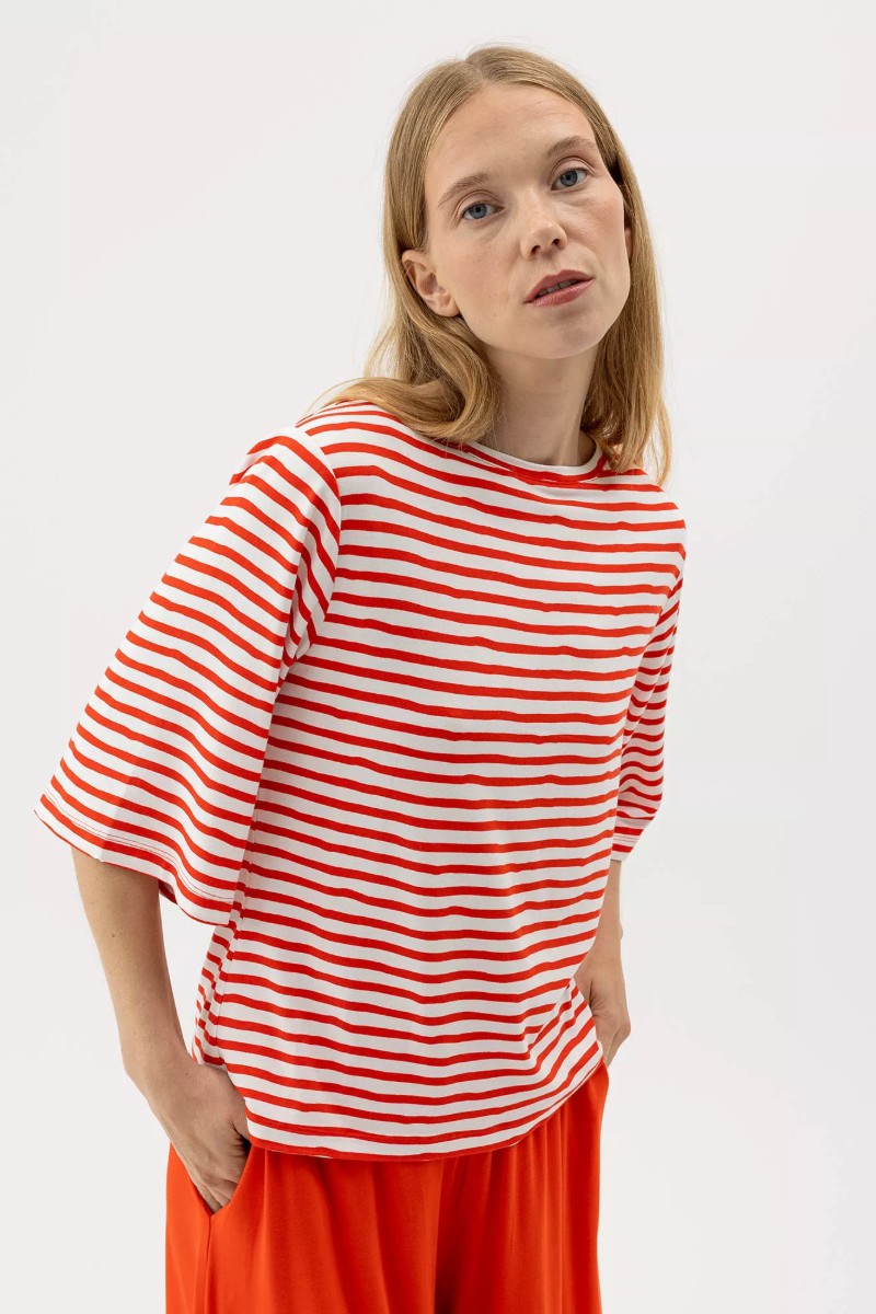 Ellen Tee - Holebrook - Flerfärgad - XS - Hole62501 - rödrand - XS