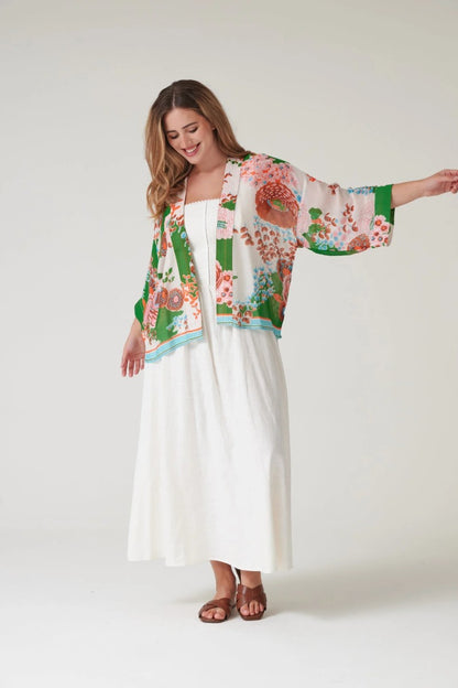 Kort kimono - One hundred stars
