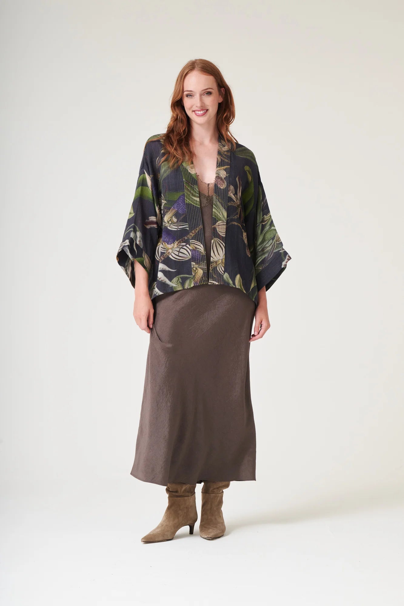 Kort kimono ull