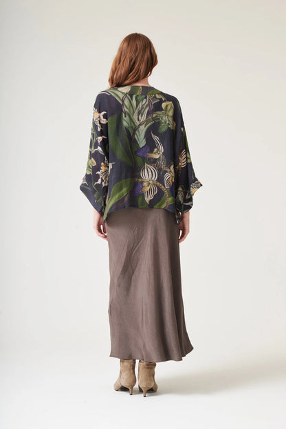 Kort kimono ull